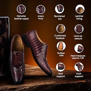 【GRANCY】l Plate Leather Shoes Amazon.com | LIBERTYZENO Genuine Leather Adult Burnished Toe